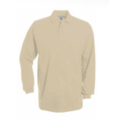 B&C Heavymill Long Sleeve Pique Polo Shirt