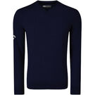 Callaway Ribbed V-Neck Merino Sweater