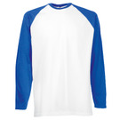 Fruit of the Loom T-shirt Long Sleeve Baseball