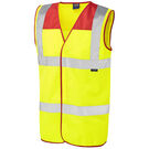 Leo Workwear Hi Vis Bradworthy ISO 20471 Class 2 Yoke Waistcoat