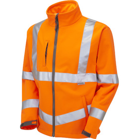 Leo Workwear Hi Vis Buckland Softshell Jacket