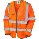 Leo Workwear Hi Vis Burrington Coolviz Sleeved Superior Waistcoat