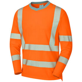 Leo Workwear Hi Vis Capstone Coolviz Plus Sleeved T-Shirt