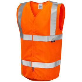 Leo Workwear Hi Vis Clifton LFS Anti-Static Waistcoat