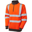 Leo Workwear Hi-Vis Brynsworthy 1/4 Zip Sweatshirt