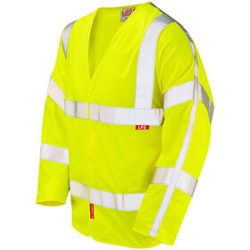 Leo Workwear Hi Vis Parkham Long Sleeved Waistcoat