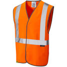 Leo Workwear Hi Vis Lapford Railway Hook & Loop Waistcoat