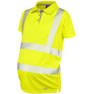 Leo Workwear Hi Vis Lovacott Coolviz Ultra Women's Maternity Polo Shirt