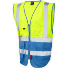 Leo Workwear Hi Vis Lynton  Superior Contrast Waistcoat