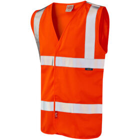 Leo Workwear Hi Vis Milford LFS Waistcoat