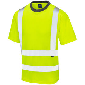 Leo Workwear Hi Vis Newport Comfort EcoViz PB T-Shirt