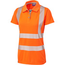 Leo Workwear Hi Vis Pippacott Coolviz Ultra Women's Polo Shirt