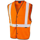 Leo Workwear Hi Vis Umberleigh Railway Stud Waistcoat