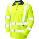 Leo Workwear Hi Vis Woolsery Coolviz Sleeved Polo Shirt