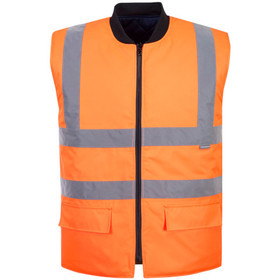 Portwest Hi Vis Reversible Bodywarmer