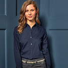 Premier Ladies Long Sleeve Poplin Blouse