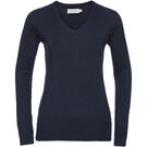 Russell Women's V-Neck Knitted Sweater
