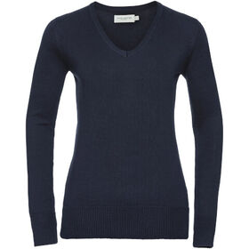 Russell Women's V-Neck Knitted Sweater